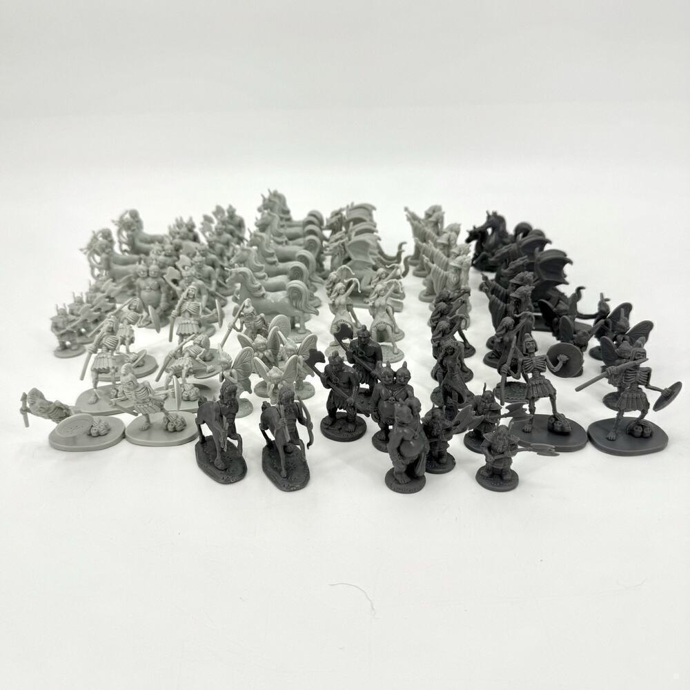 Lot Of 80 Wicked Duels Fantasy Creatures Wizards Ogres Fairies Plastic Figures